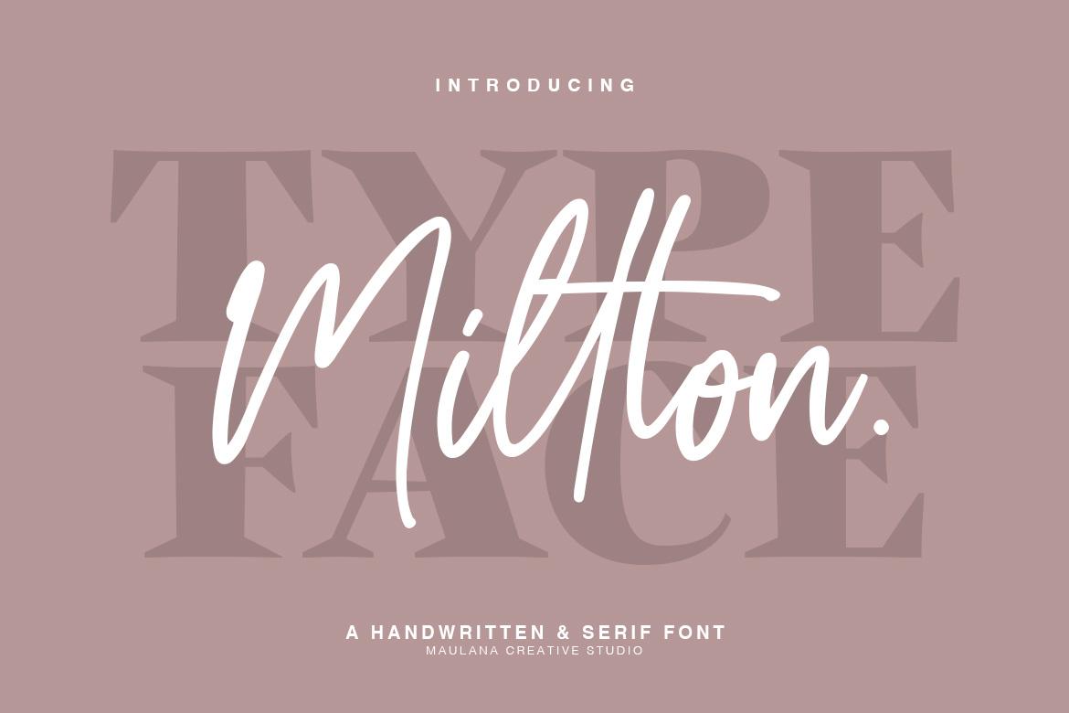Millton Duo Font