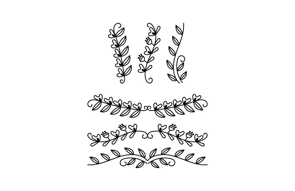 Flower & Text Divider Bundle