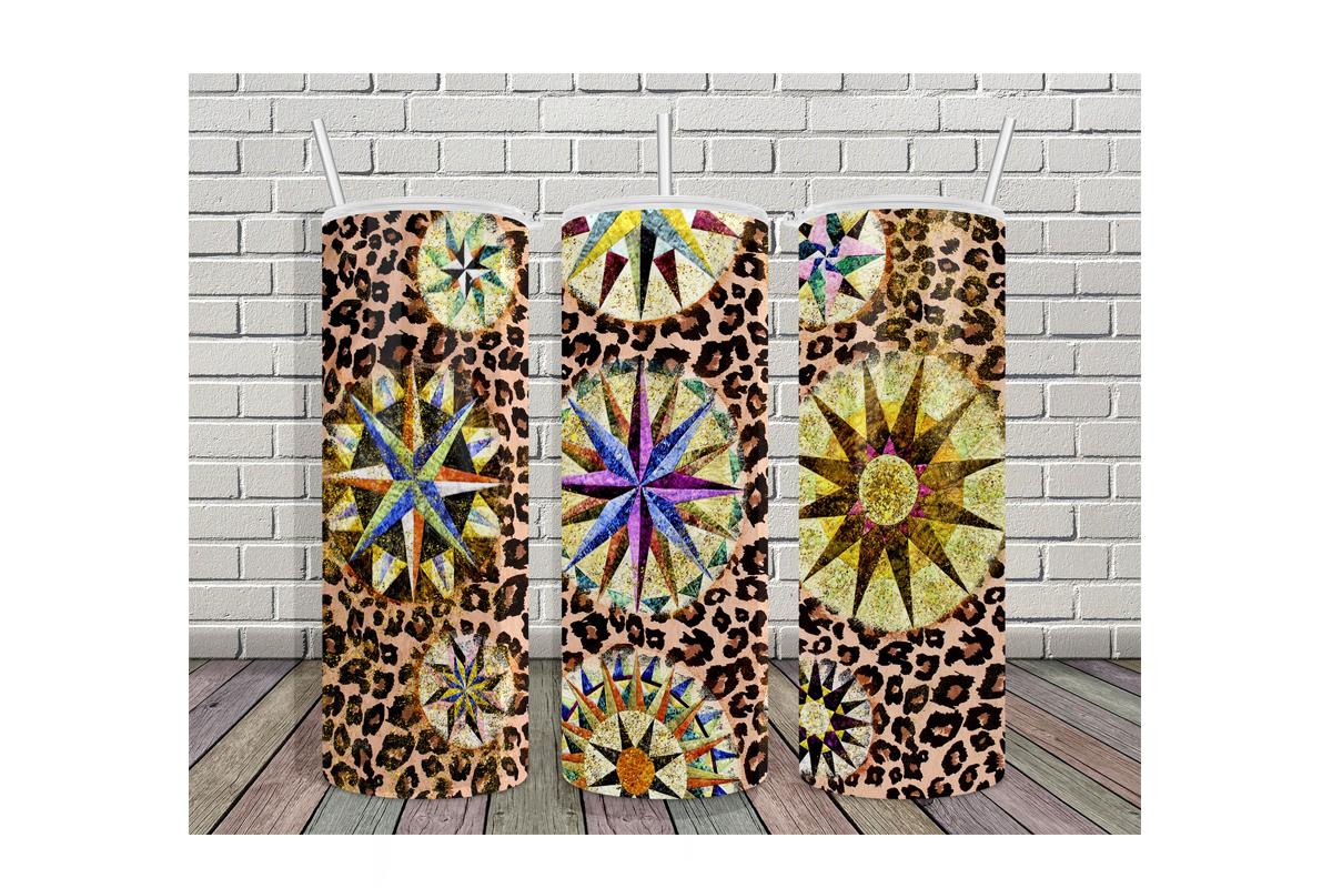 20oz Tumbler Leopard Vintage