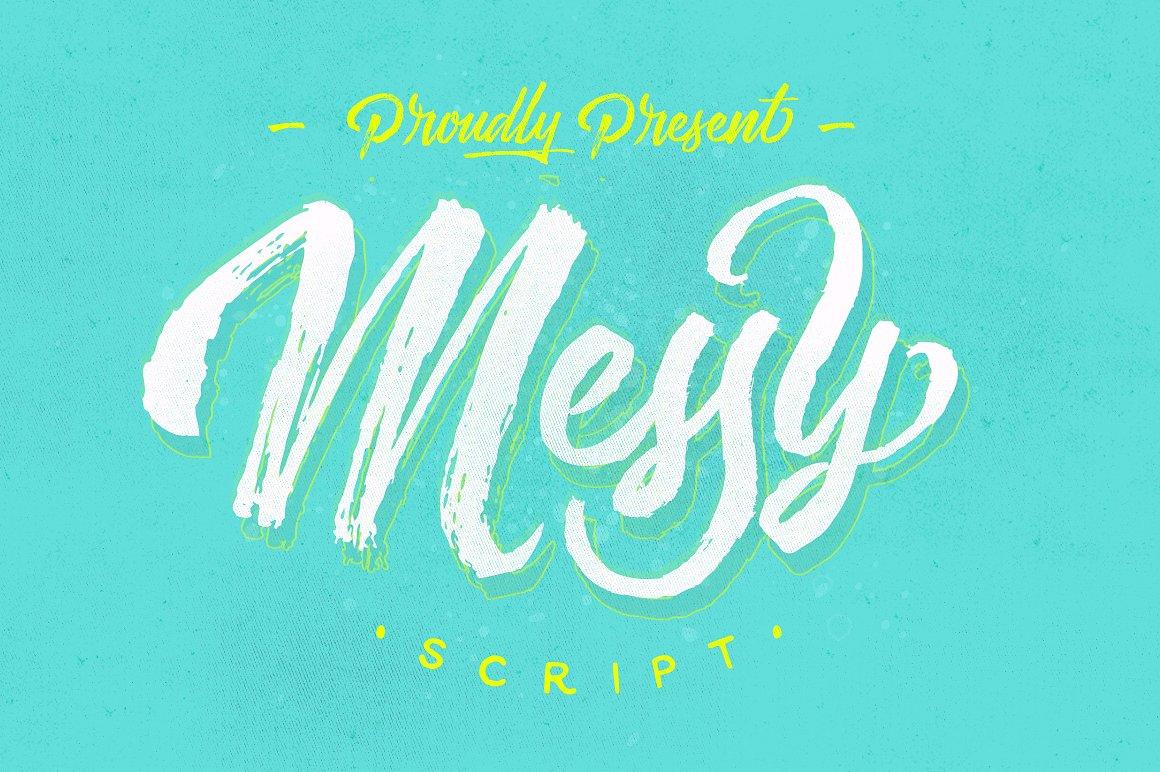 Messy Script Font