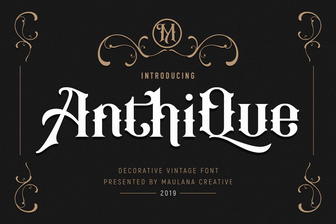 Anthique Font