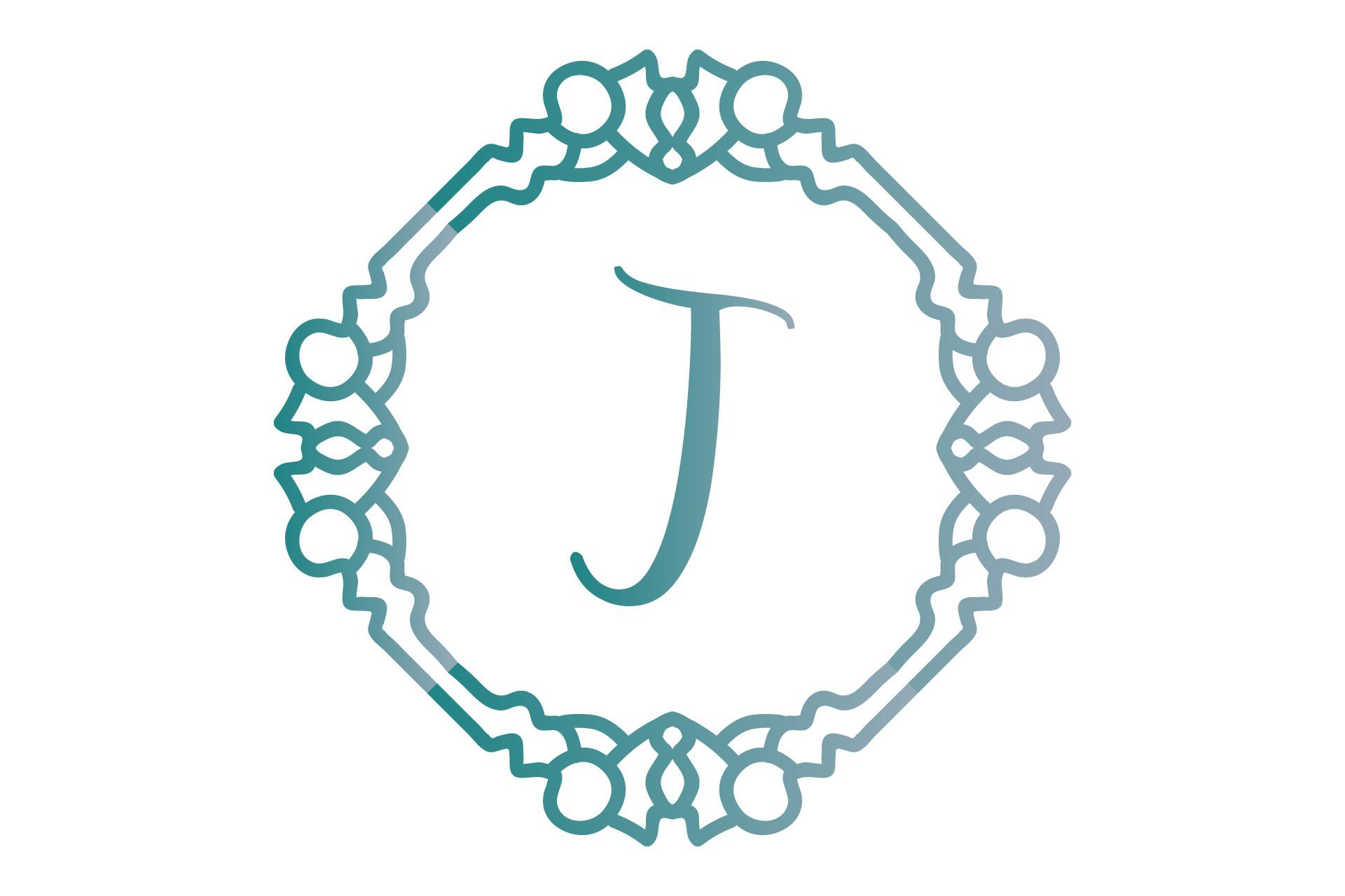 Monogram Illustration Classic Vector Art