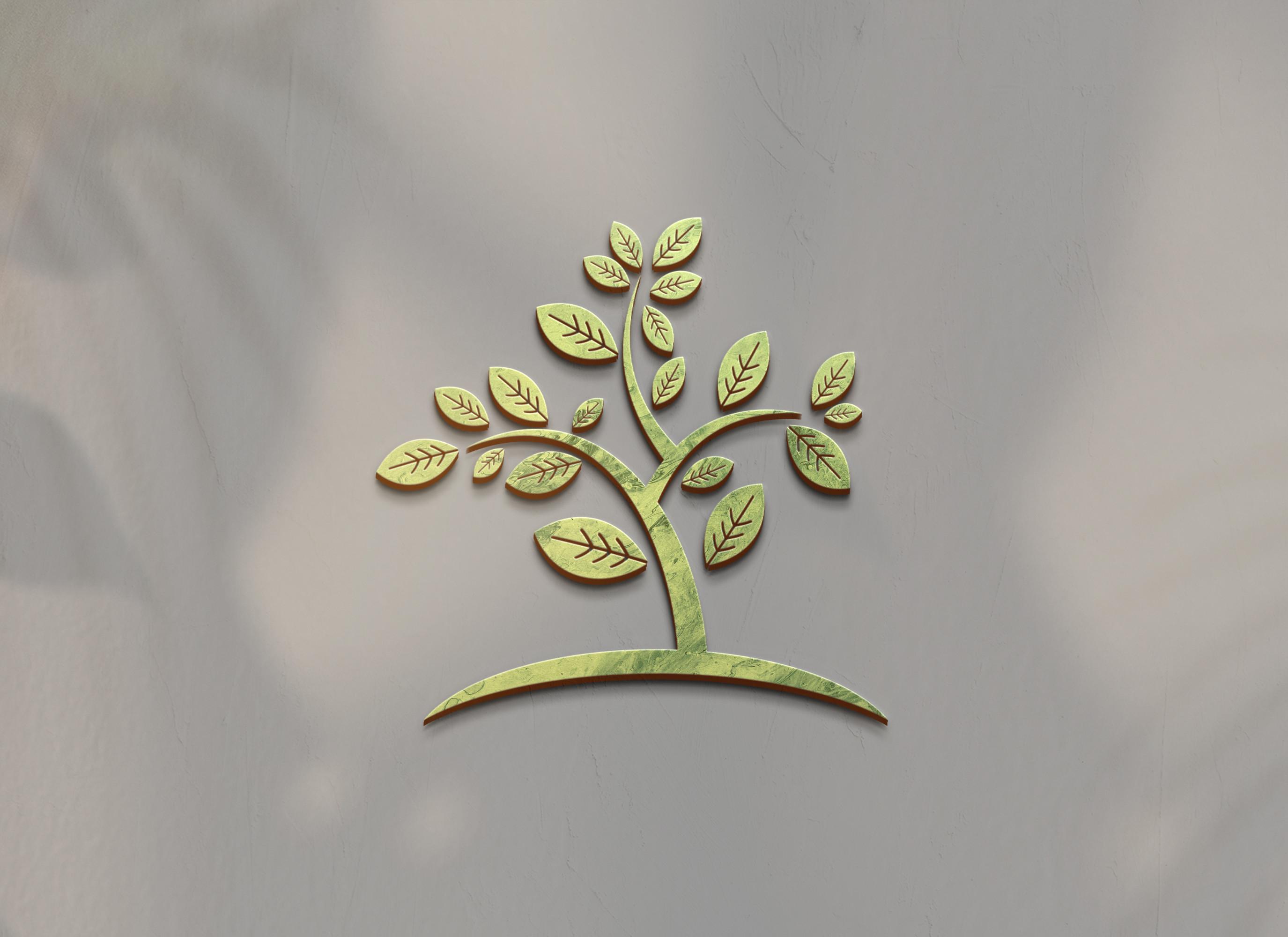 Realistic Logo Mockup PSD
