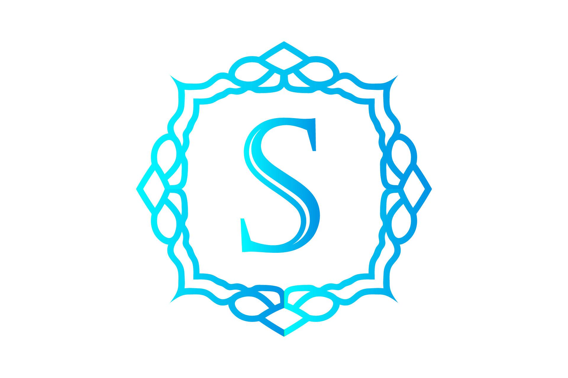 Monogram Illustration Gradient Art Cool