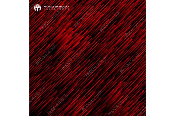 Abstract Technology Red Light Laser Line