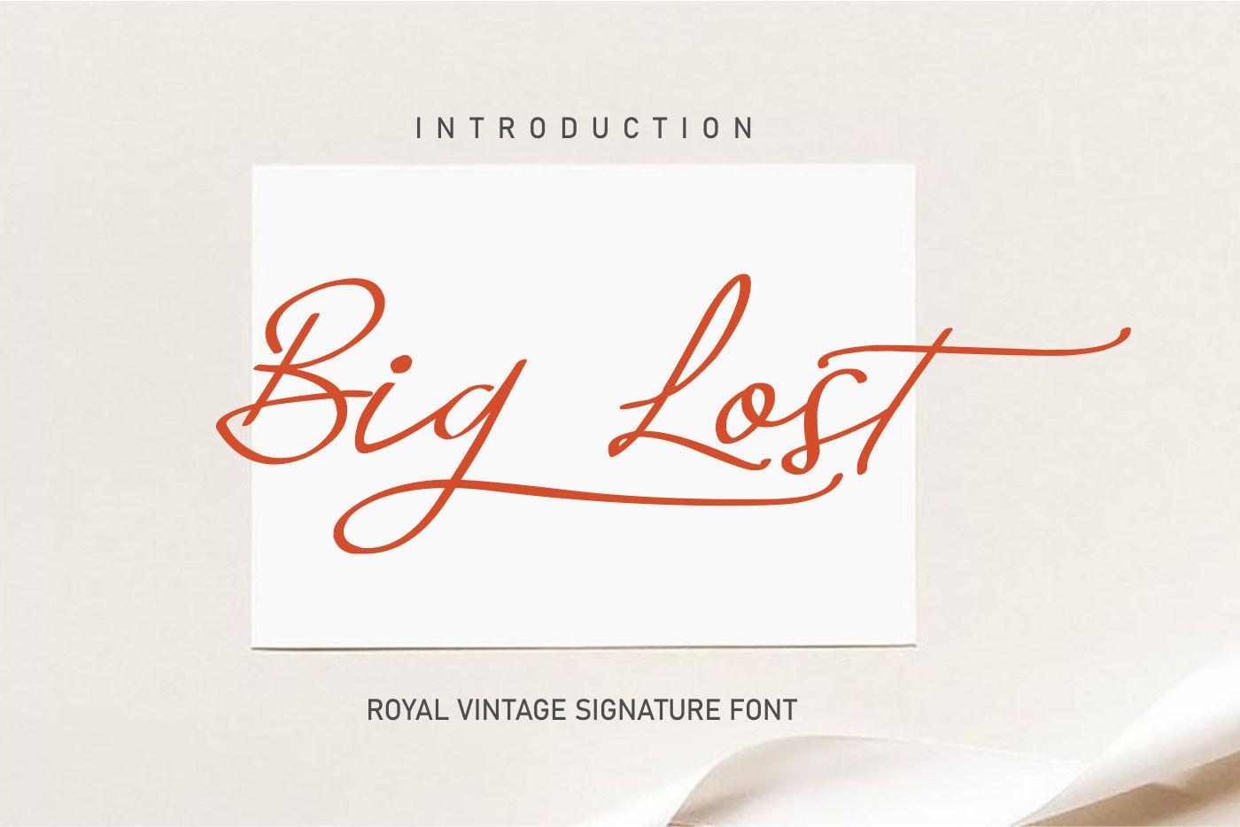 Big Lost Font