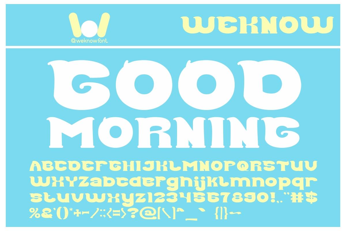 Good Morning Font