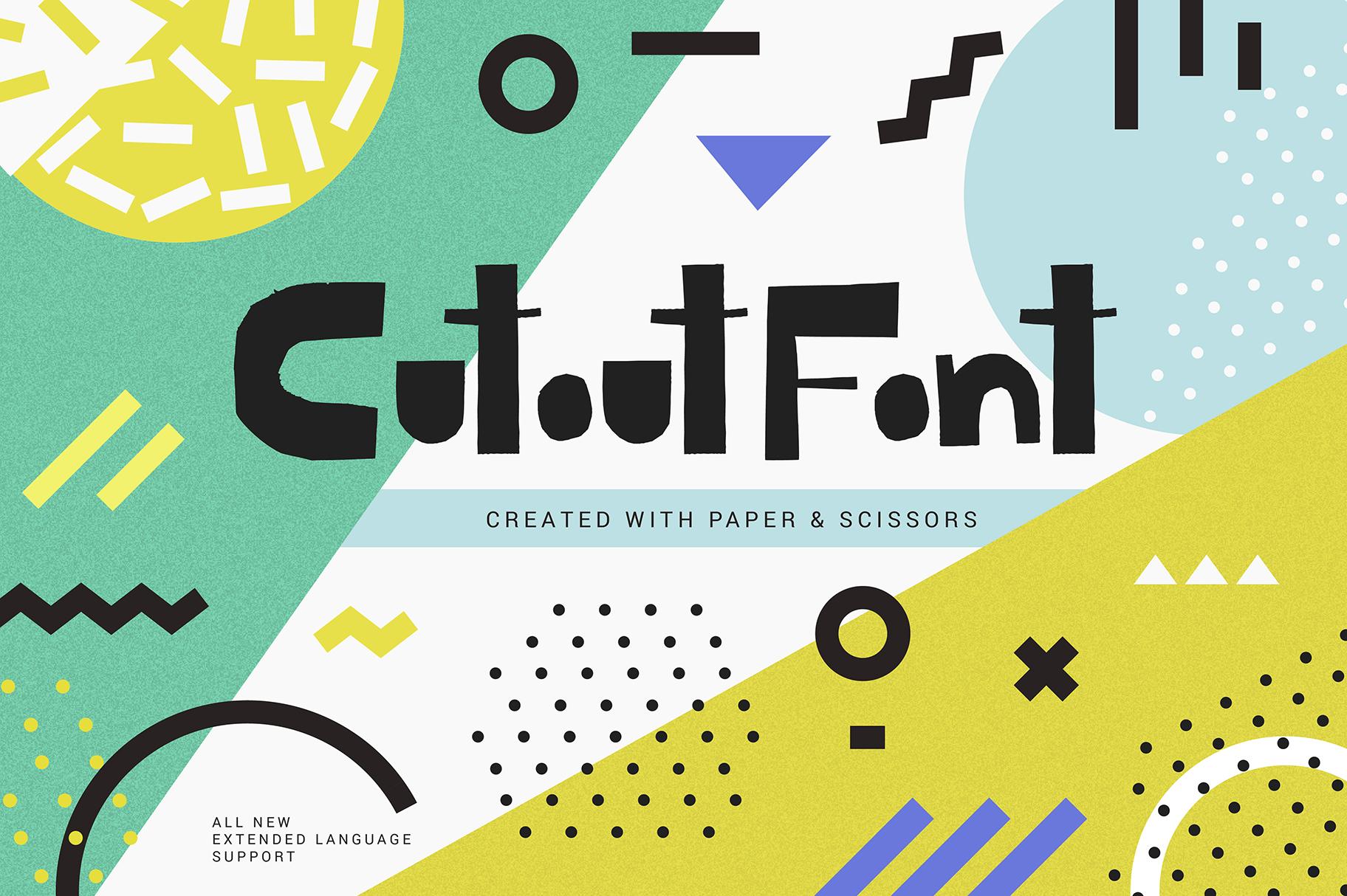 Cutout Font