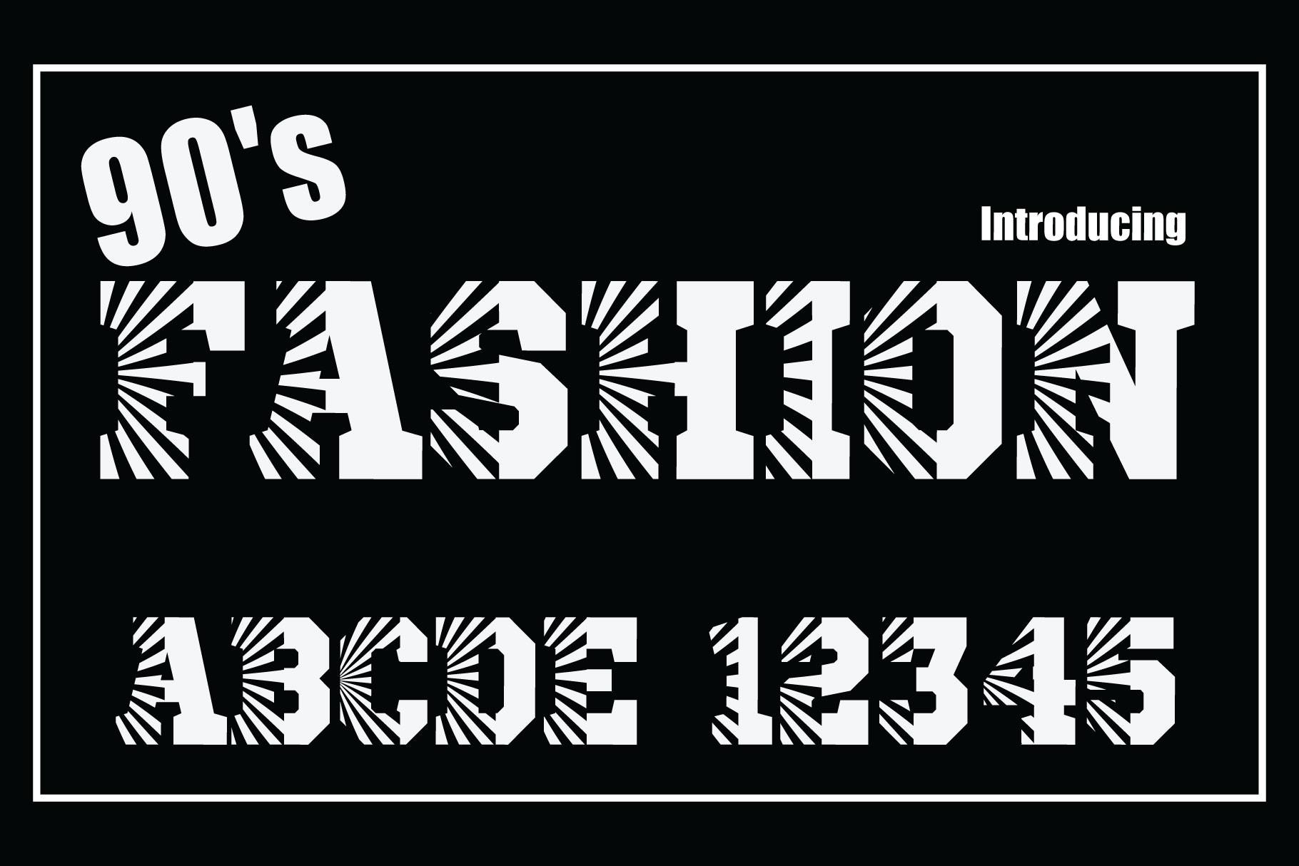 90's Fashion Font