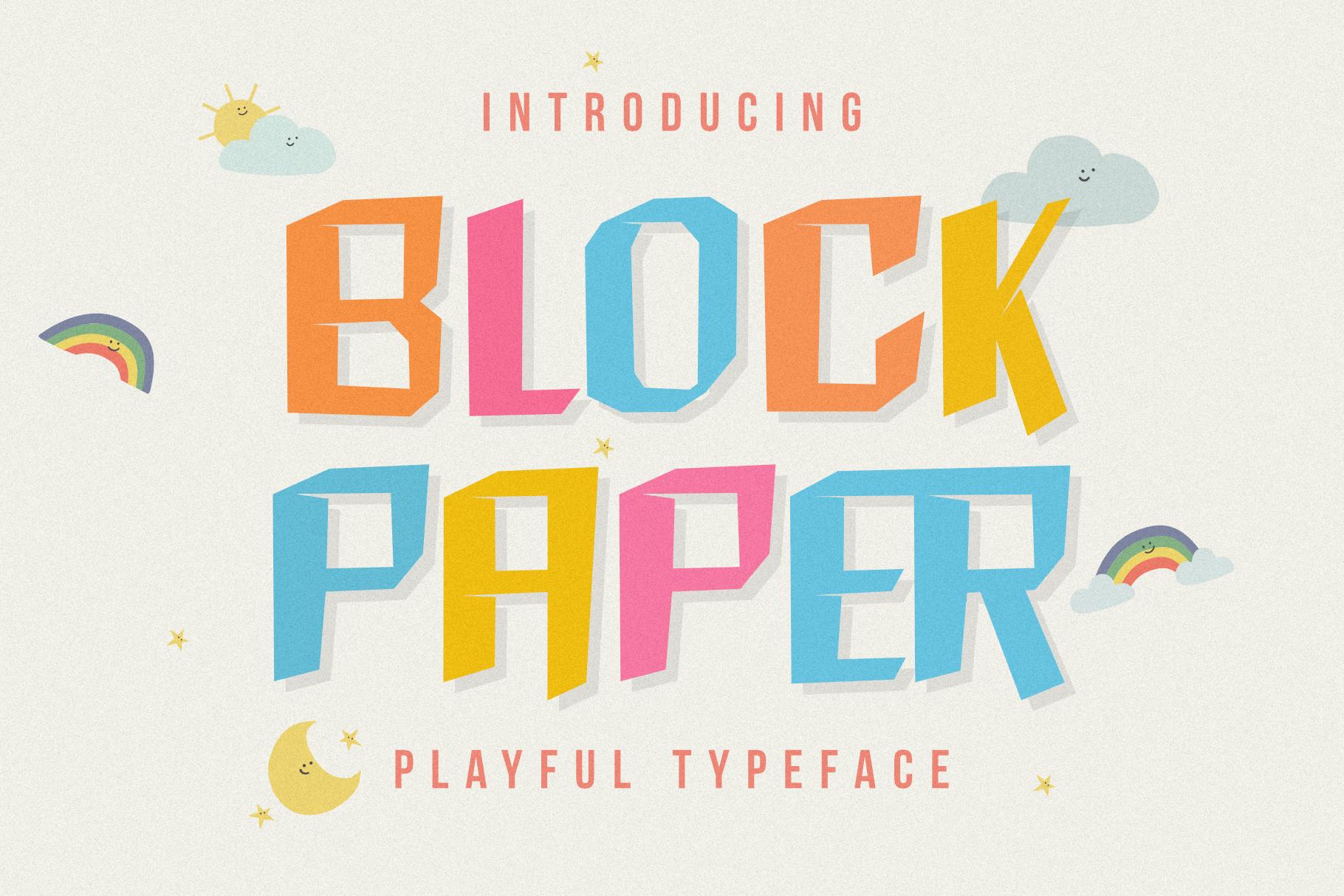 Block Paper Font