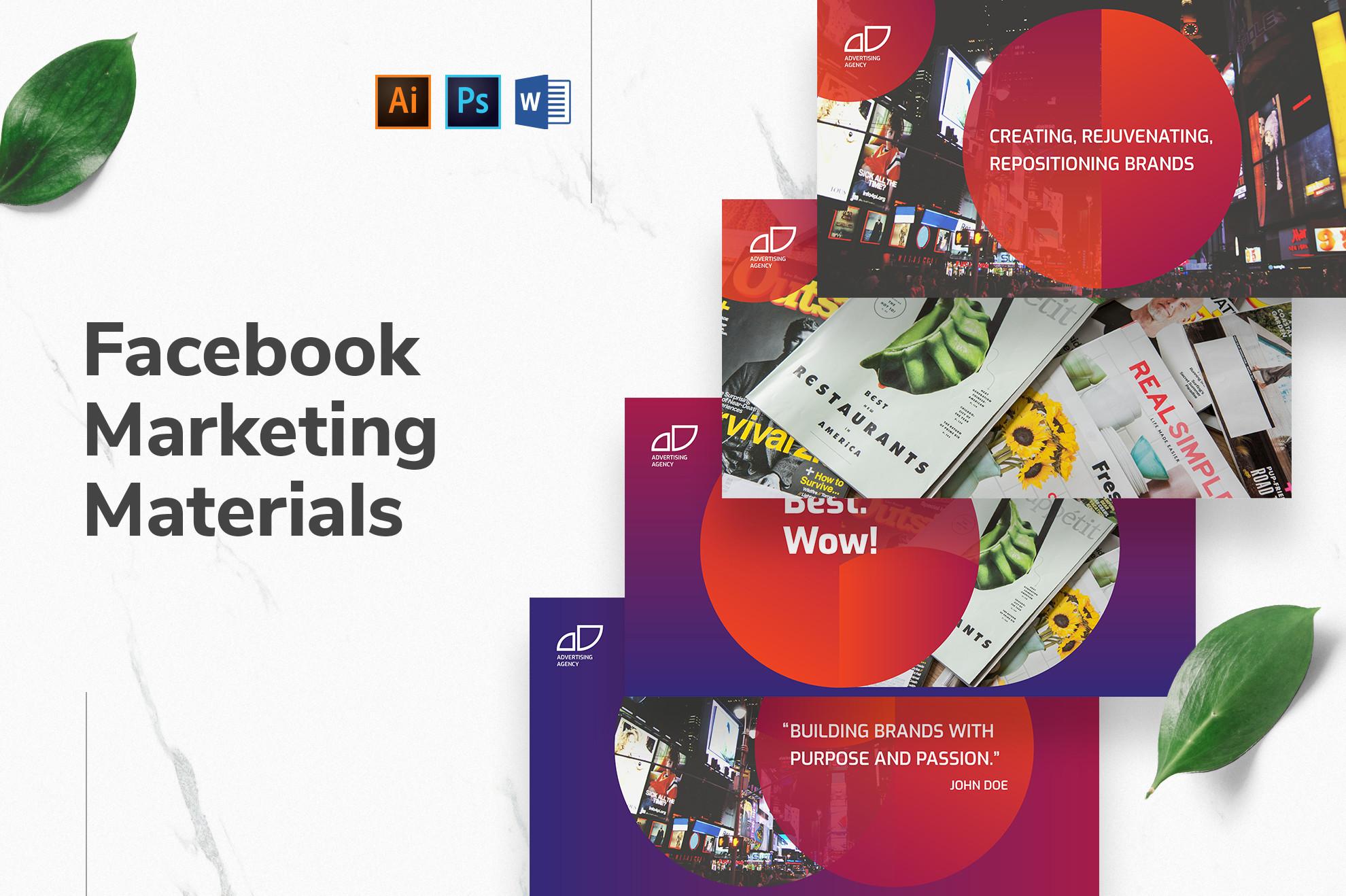 Advertising Agency Facebook Templates