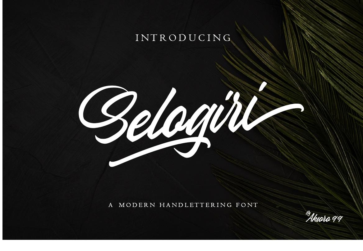 Selogiri Font