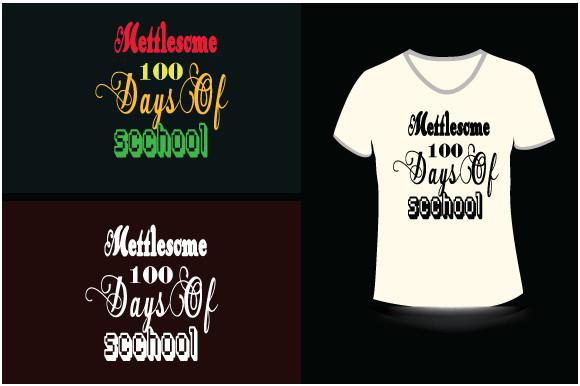 100 Days of School T-Shirt Design
