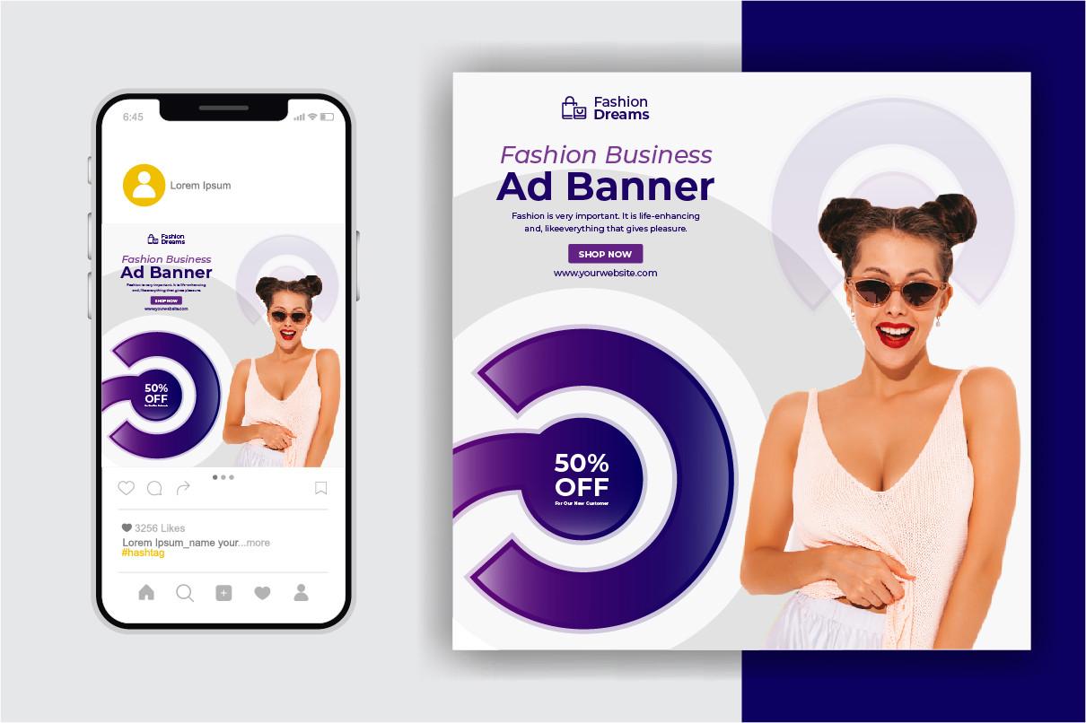 Fashion Sale Social Media Post Template