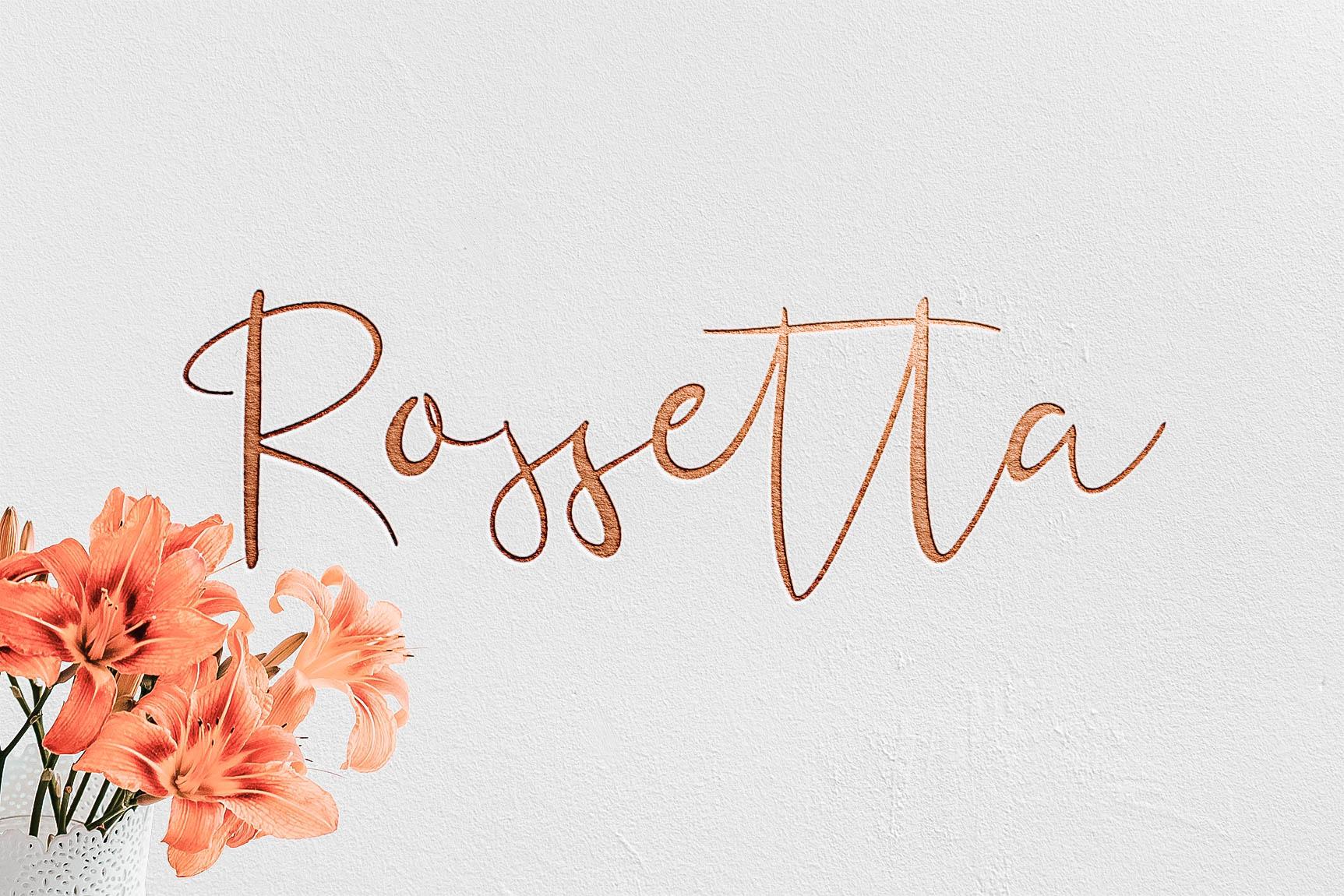 Rossetta Font