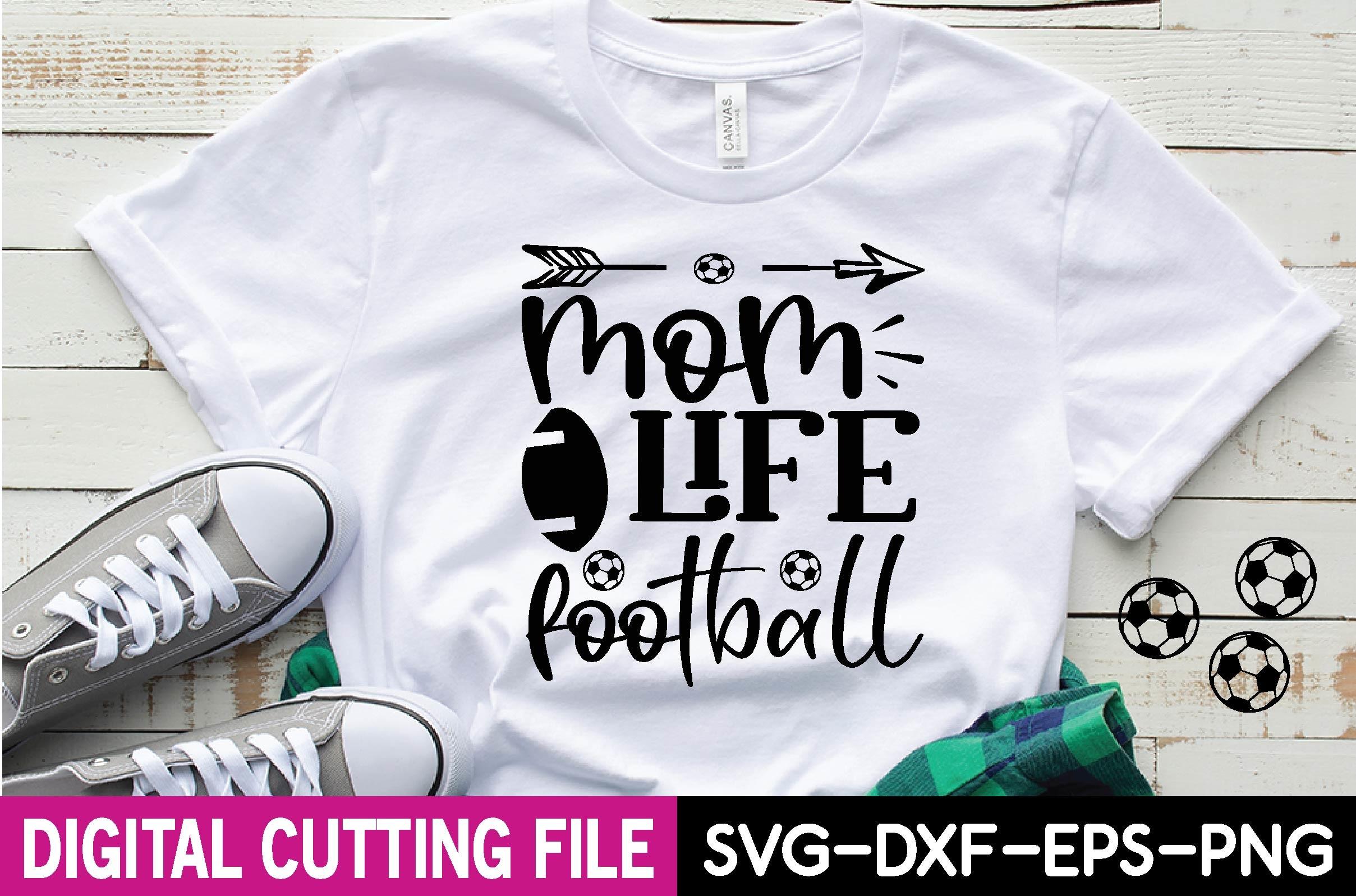 Mom Life Football Svg