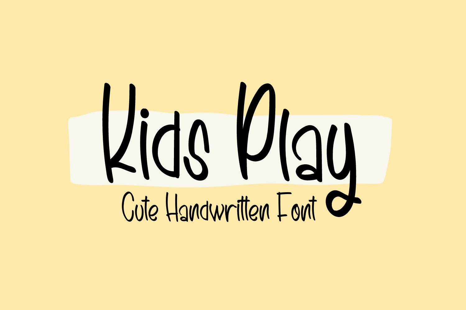 Kids Play Font