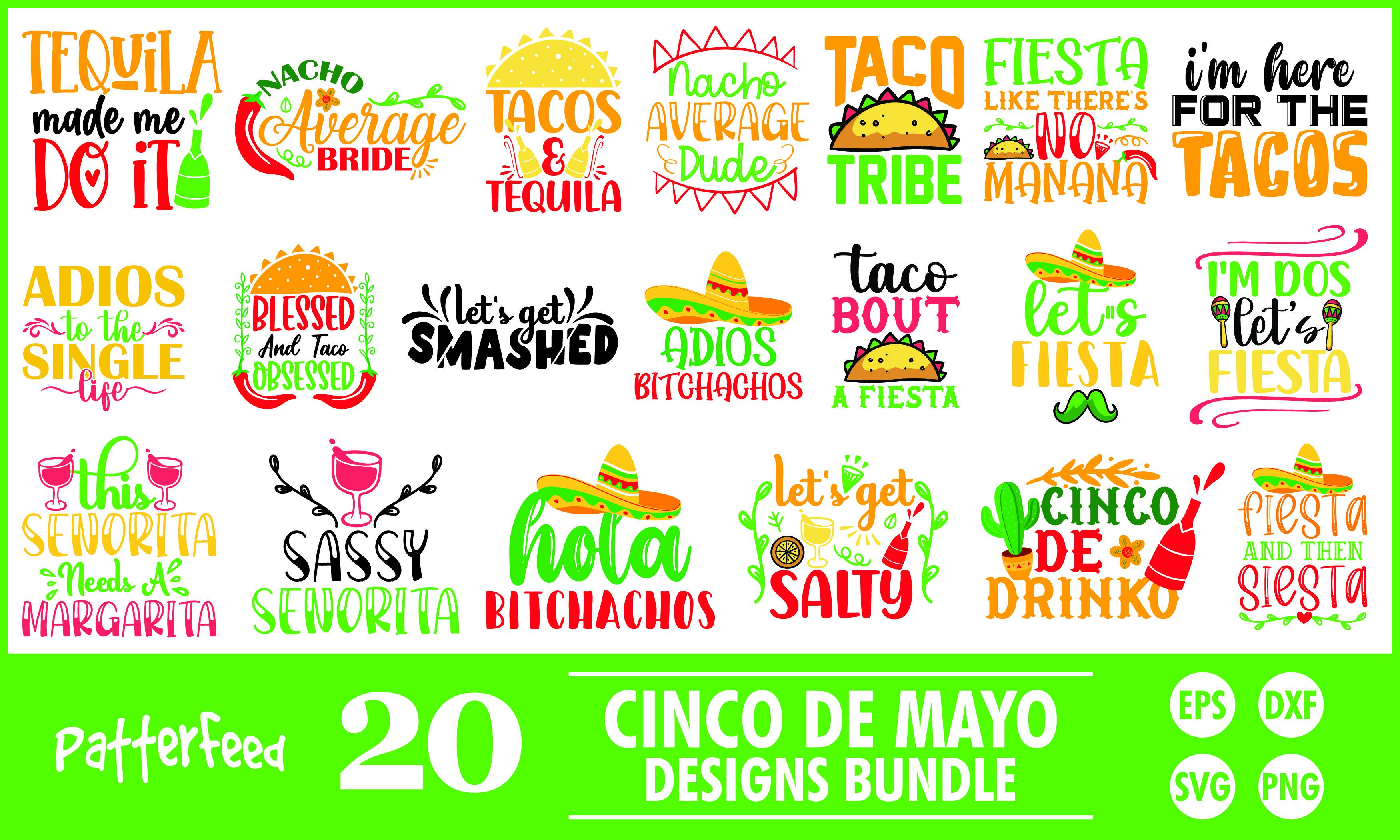 CINCO DE Mayo Day SVG Bundle Files