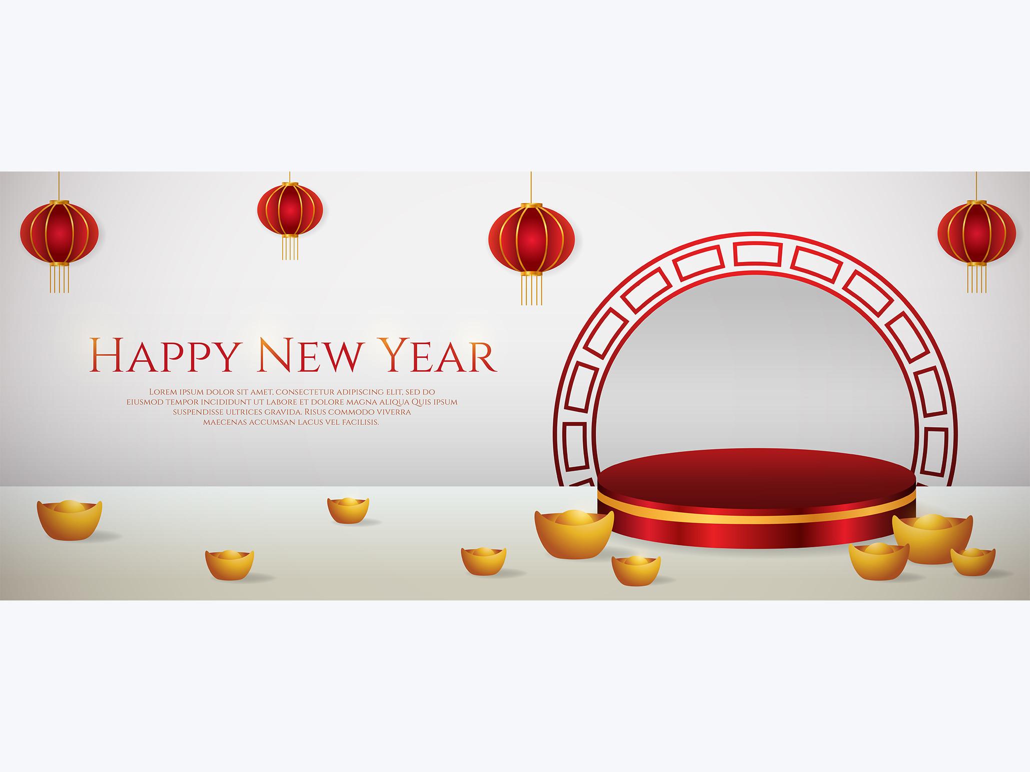 Podium CNY - Graphic Template