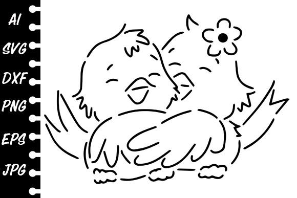 Cookie Stencil Chickens