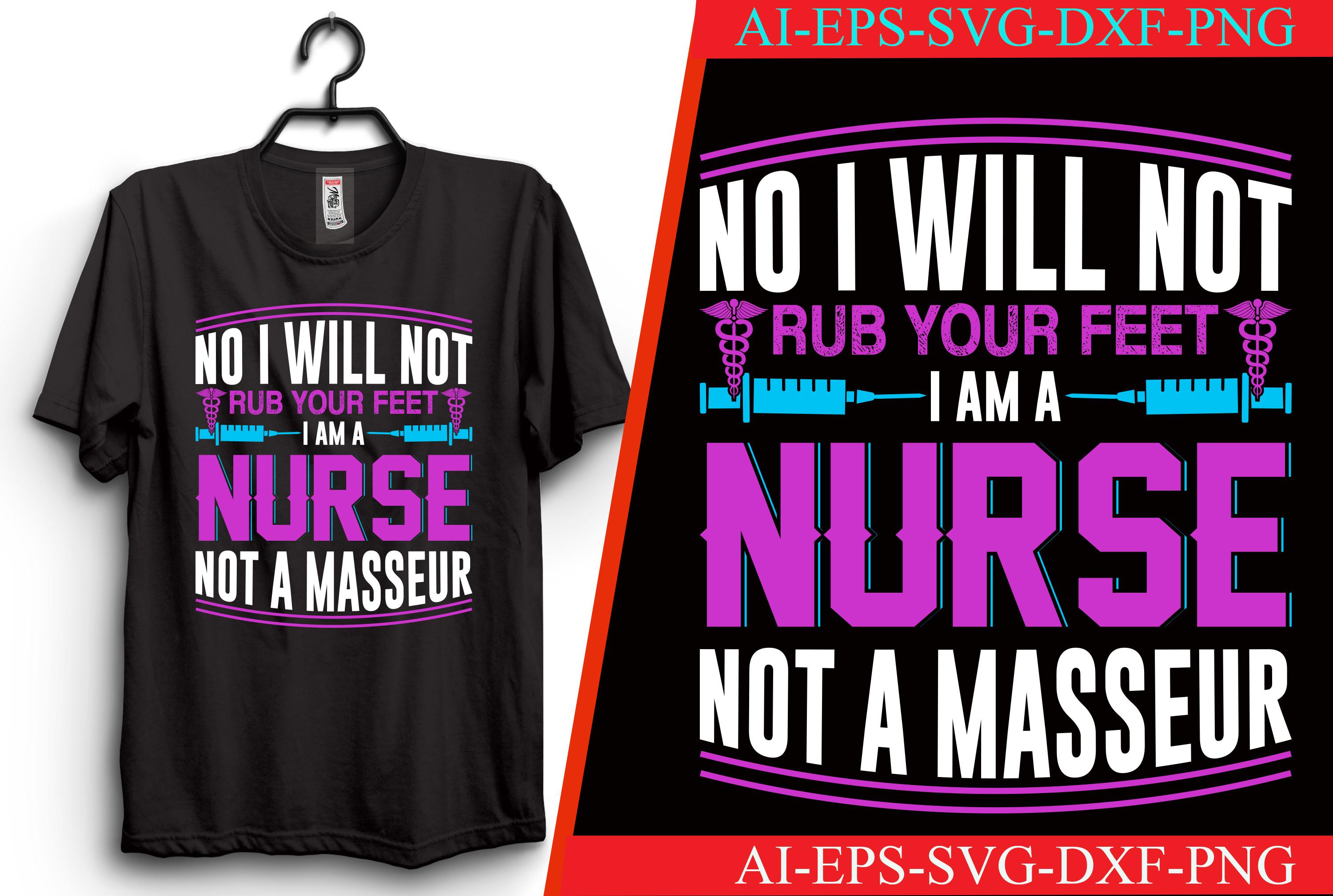 Nurse Typography T-shirt Design