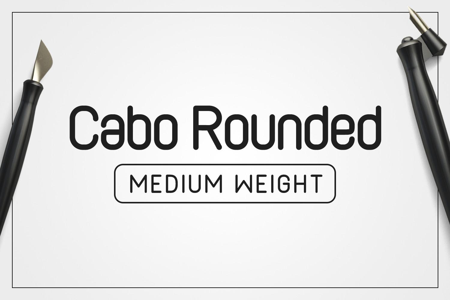 Cabo Rounded Medium Font