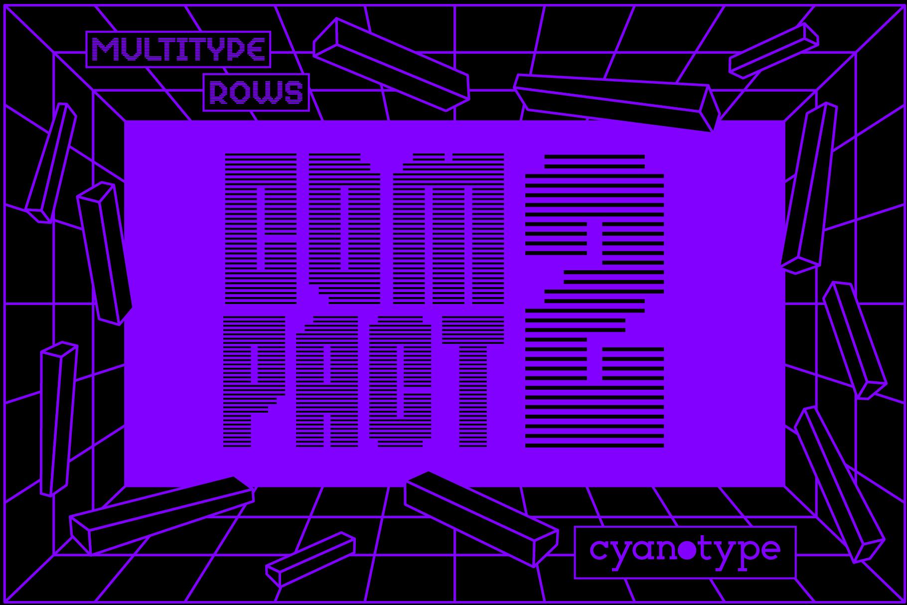 MultiType Rows Compact 2 Font