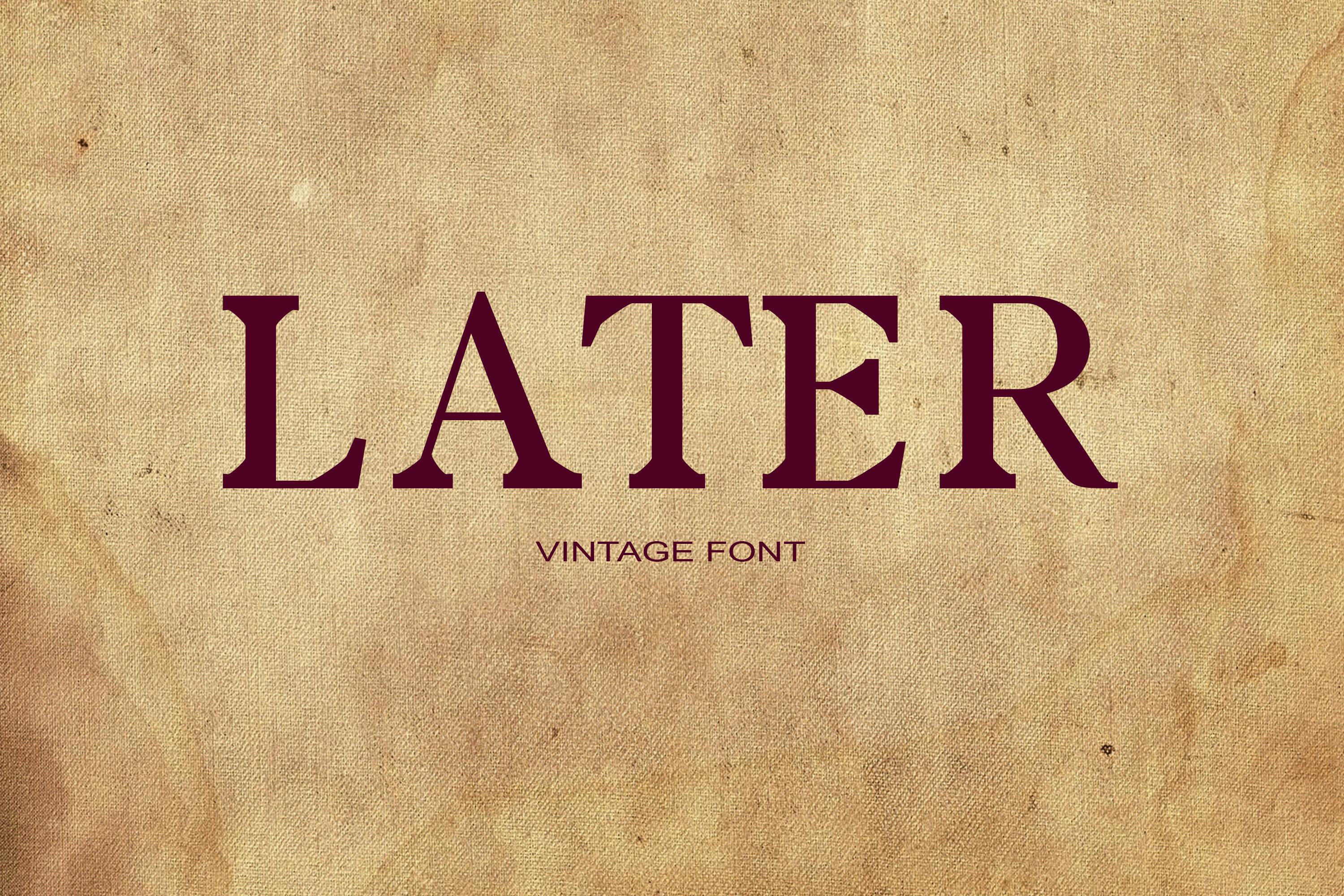 Later Font