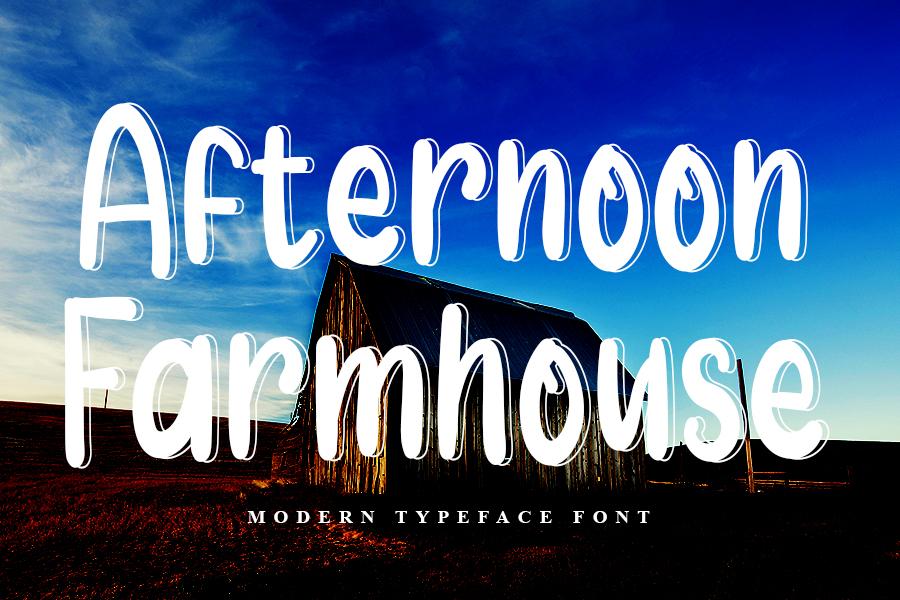Afternoon Farmhouse Font