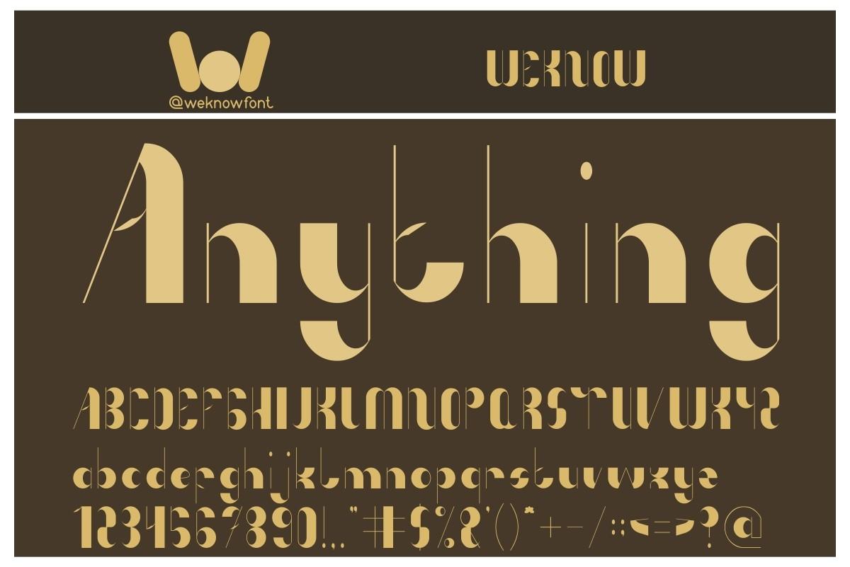 Anything Font