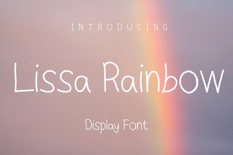Lissa Rainbow Font