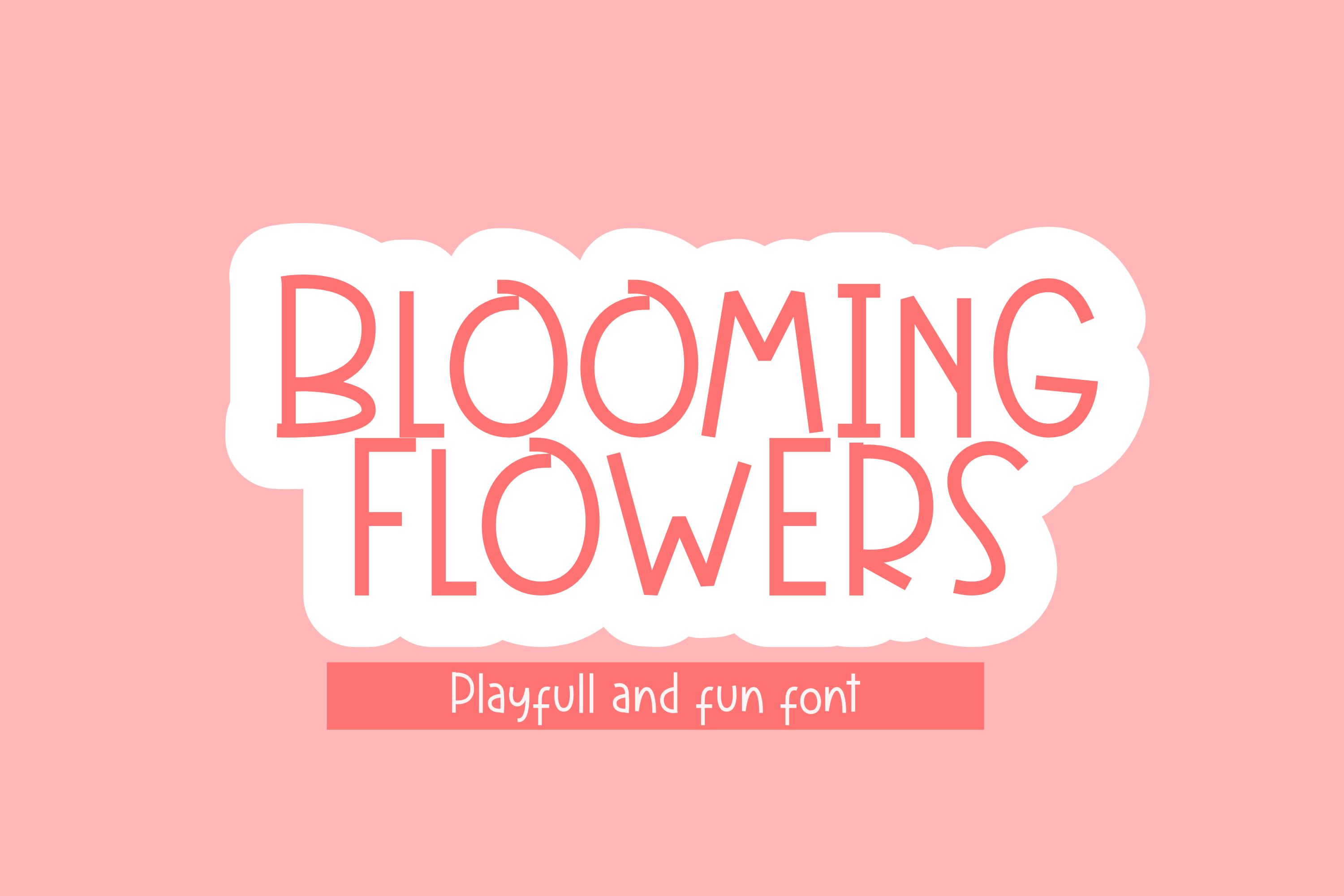 Blooming Flowers Font