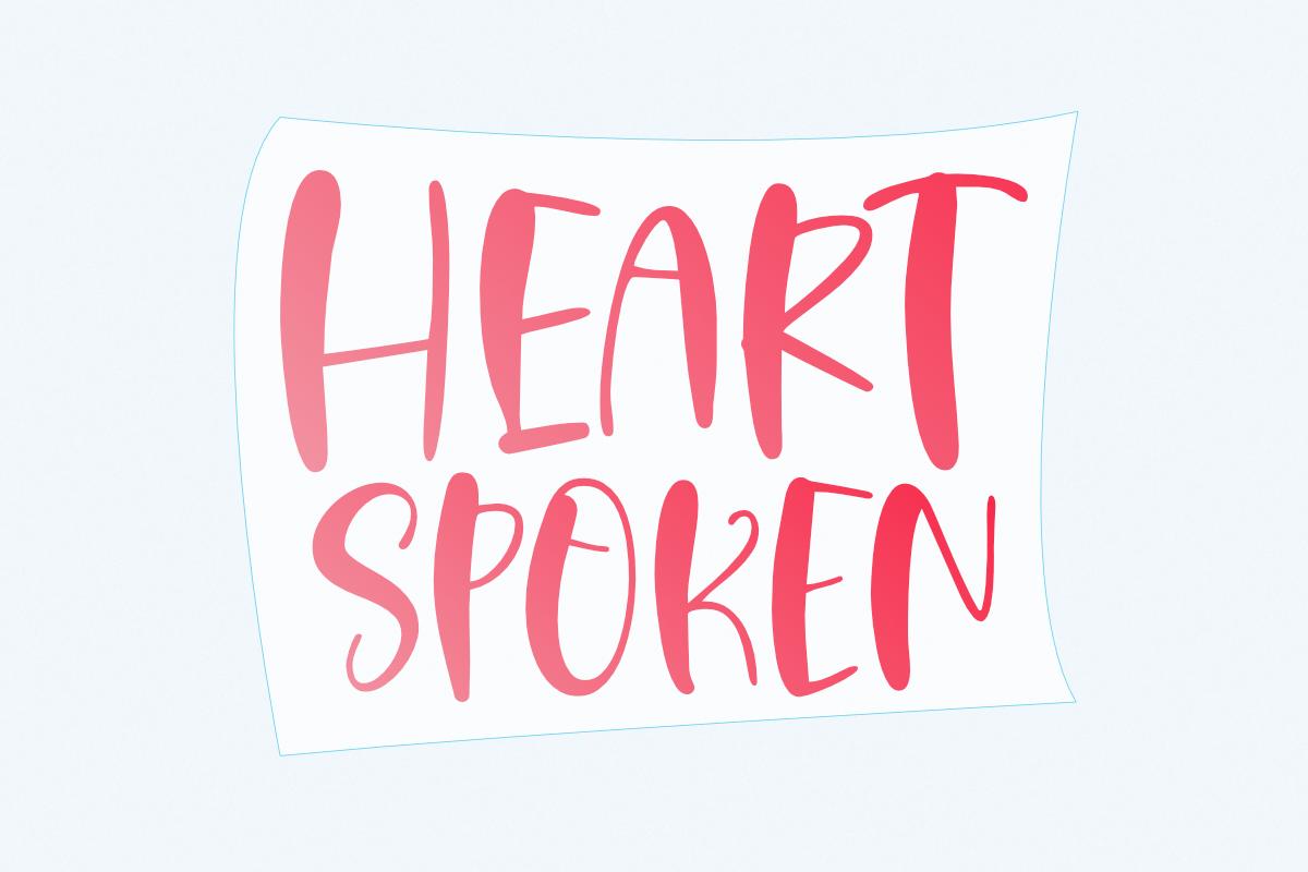 Heart Spoken Font