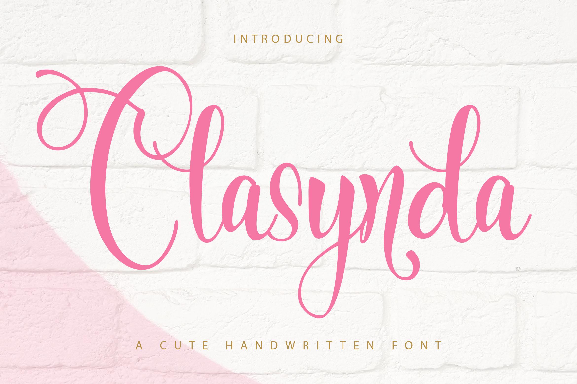 Clasynda Font