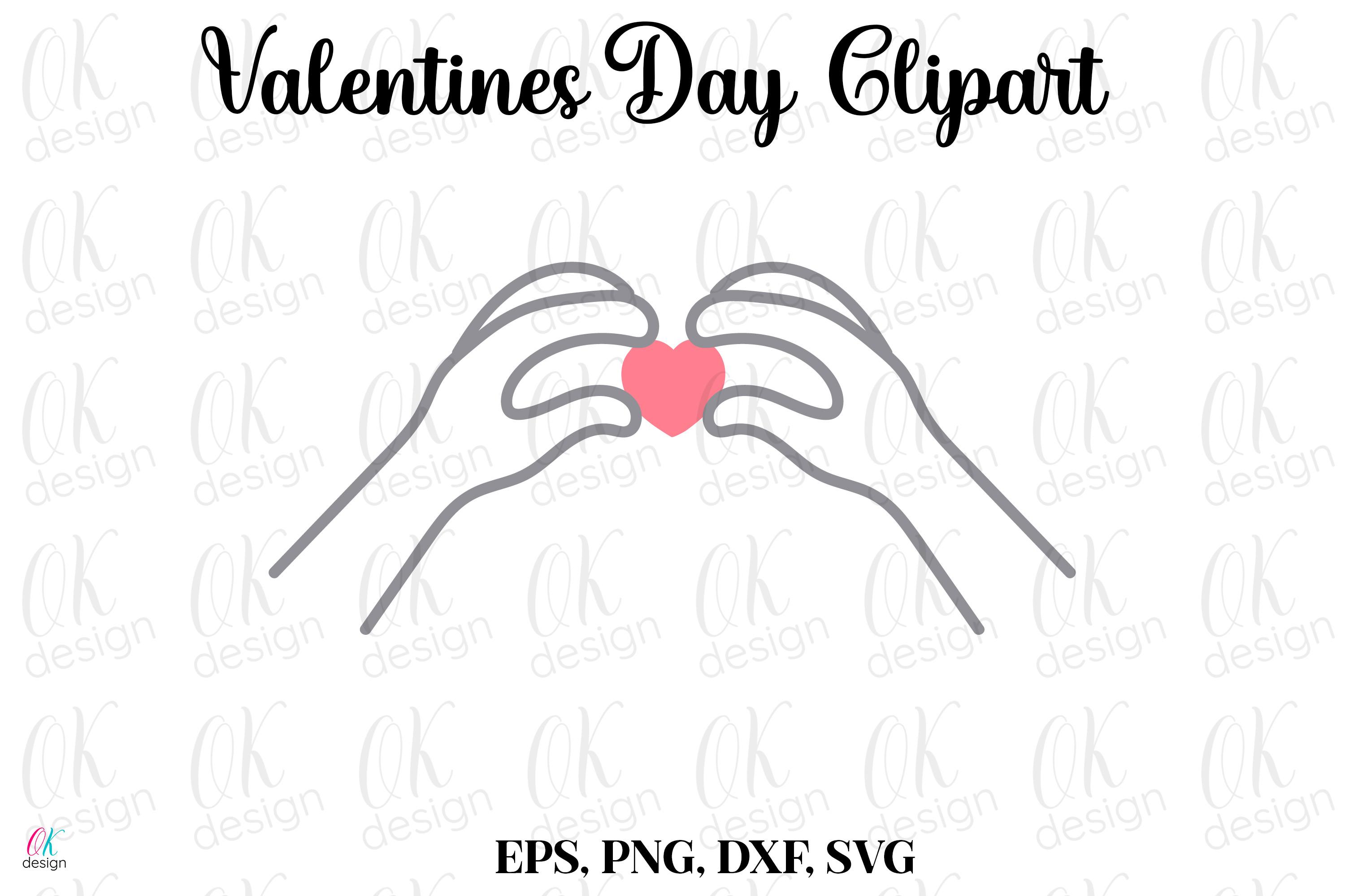 Valentines Clipart SVG, DXF, PNG Files.