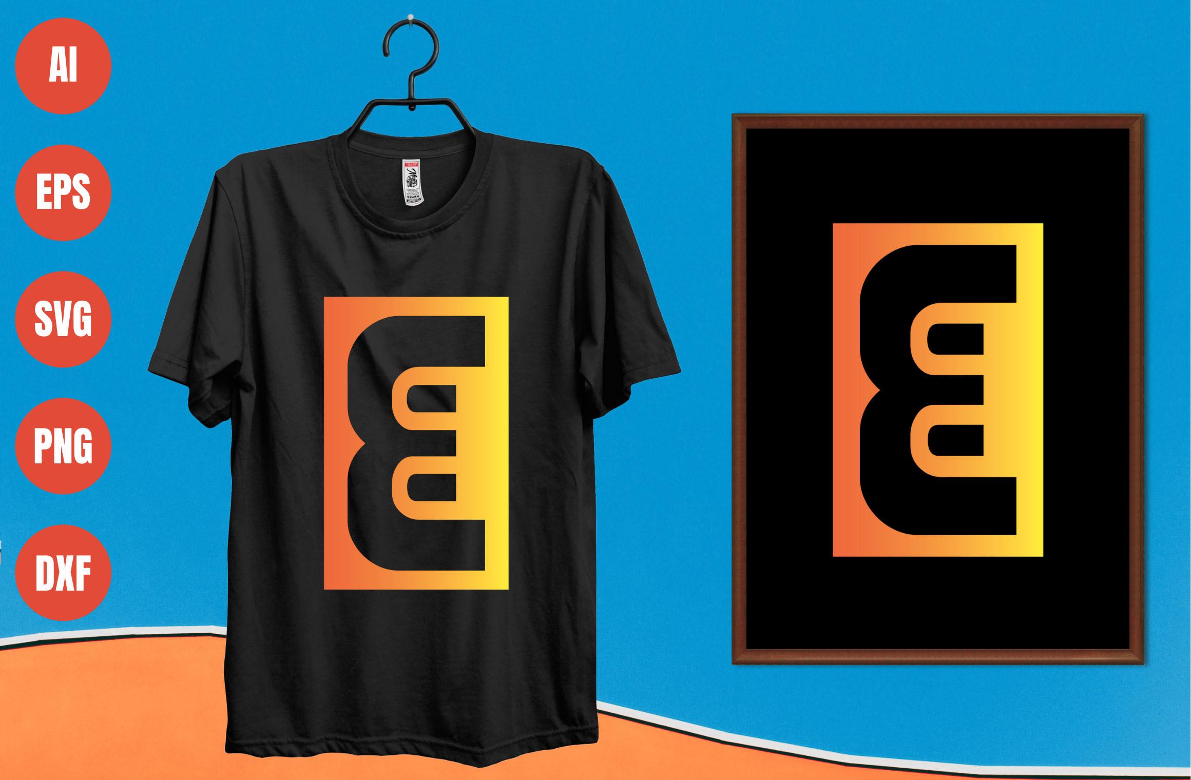 Letter E T-shirt Design 1