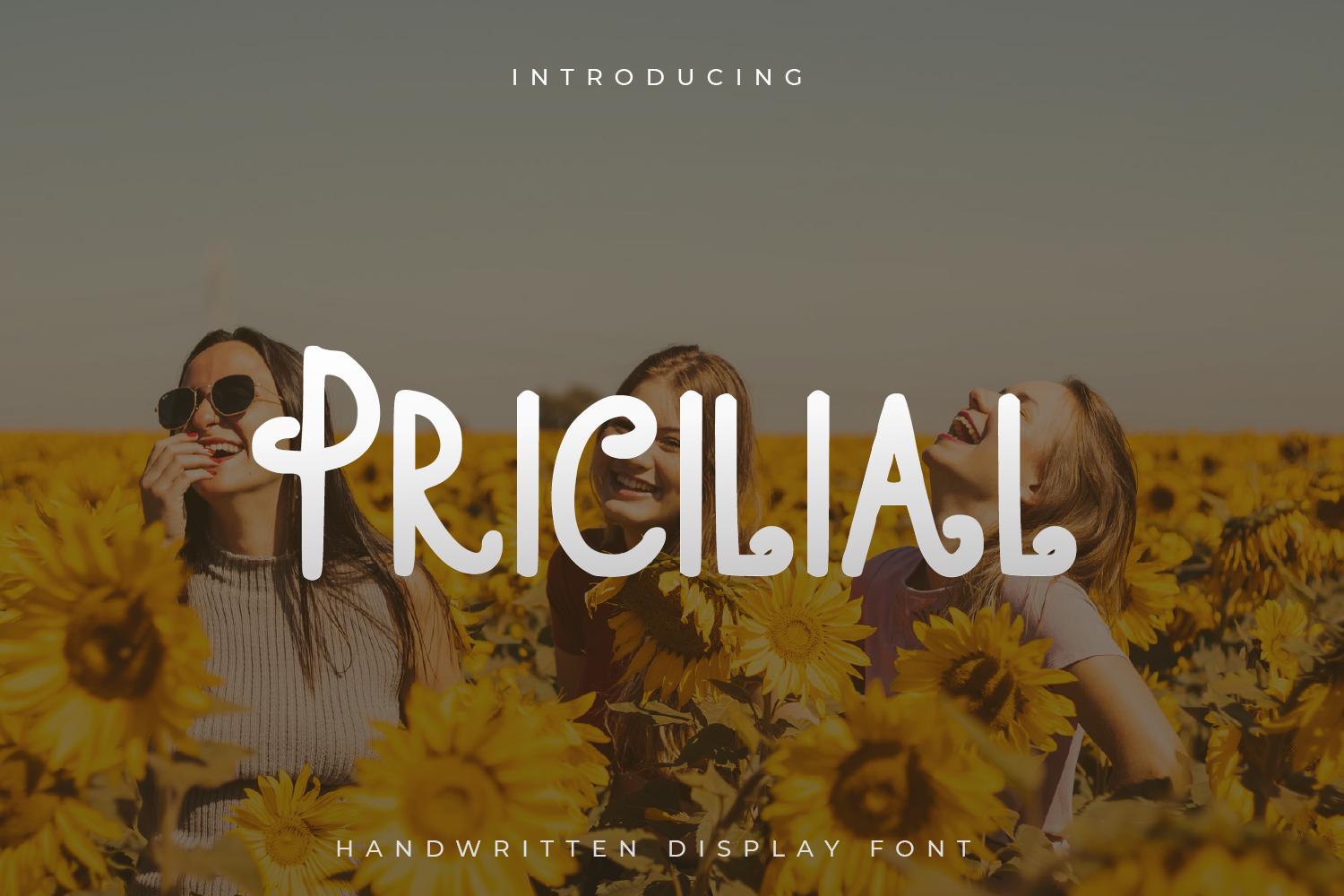 Pricilial Font