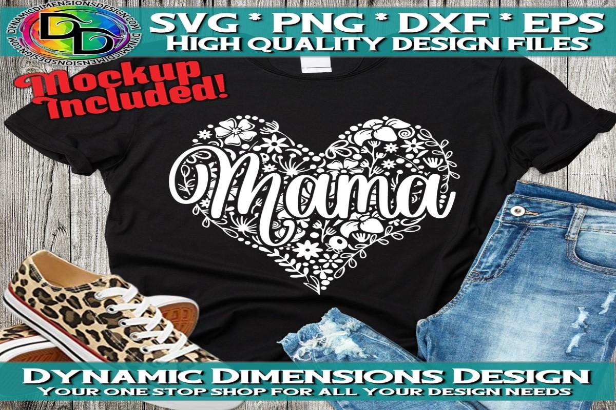 Mom Flower Heart