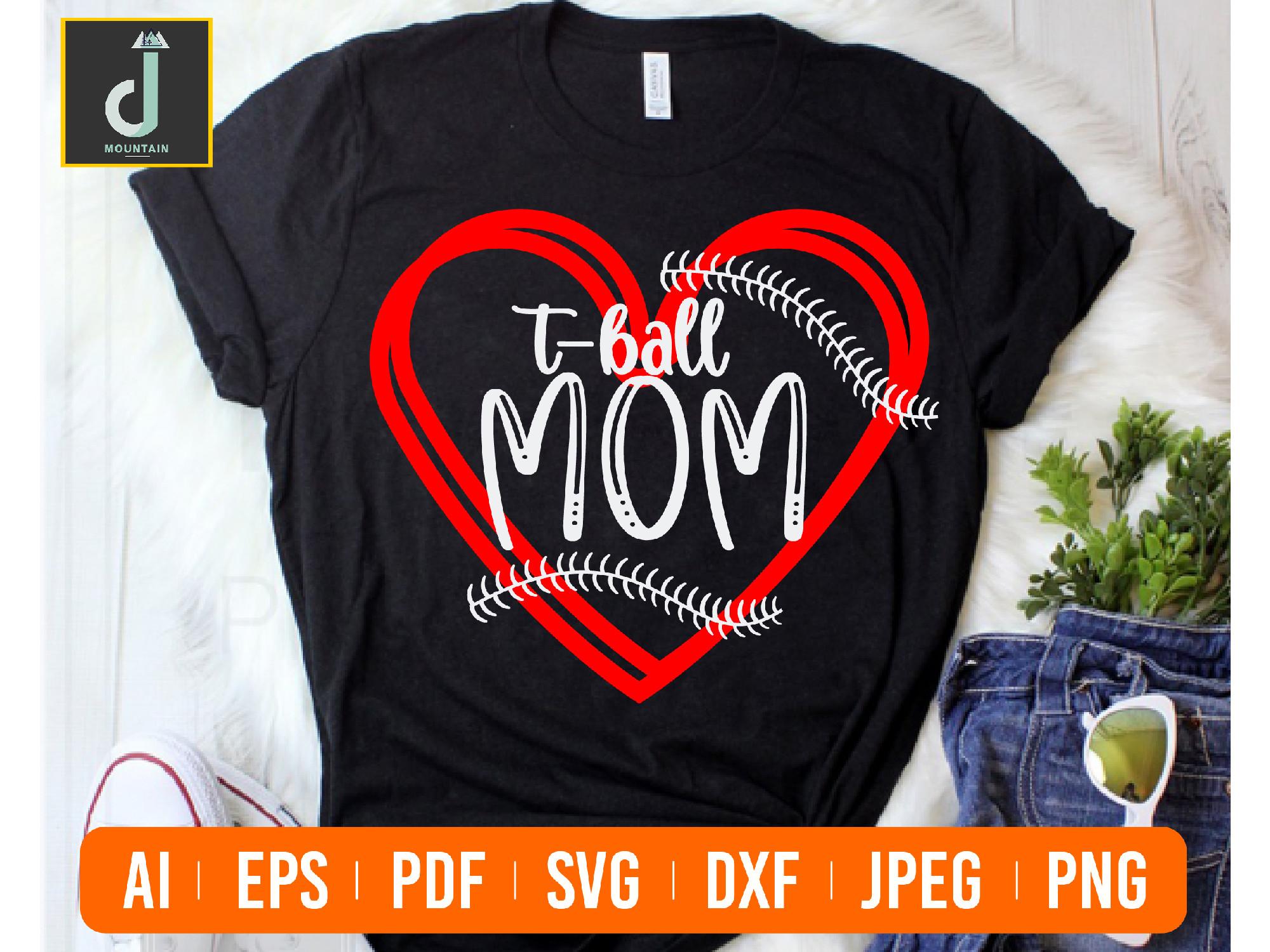 T Ball Mom Svg Design