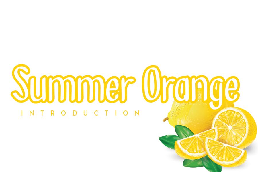 Summer Orange Font