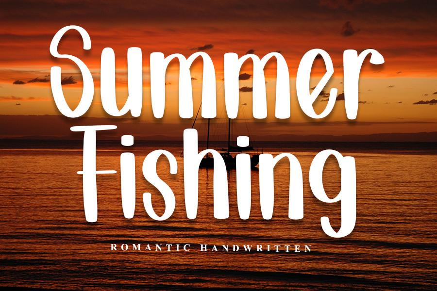 Summer Fishing Font