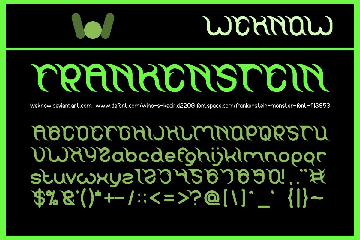 Frankenstein Font