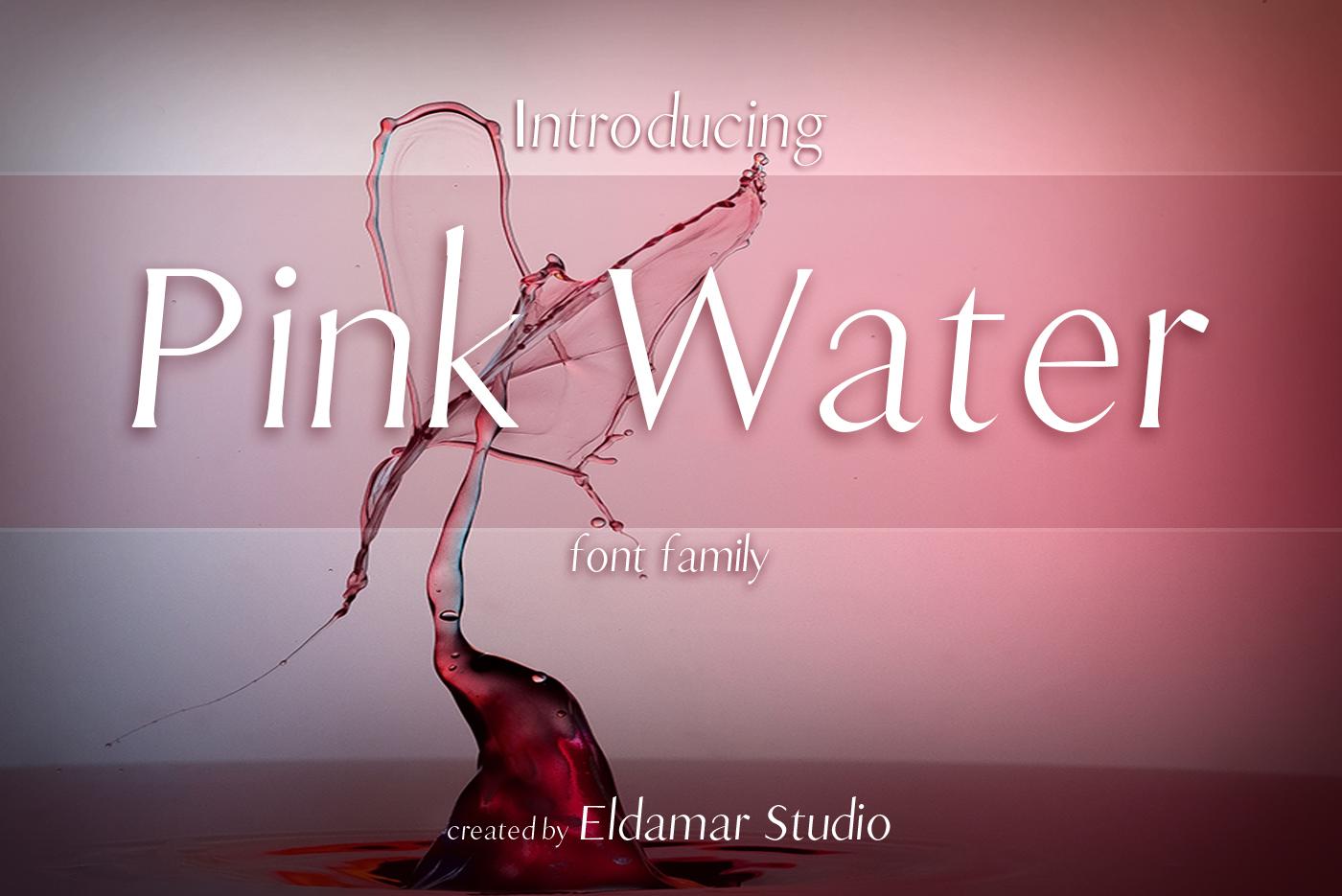 Pink Water Font