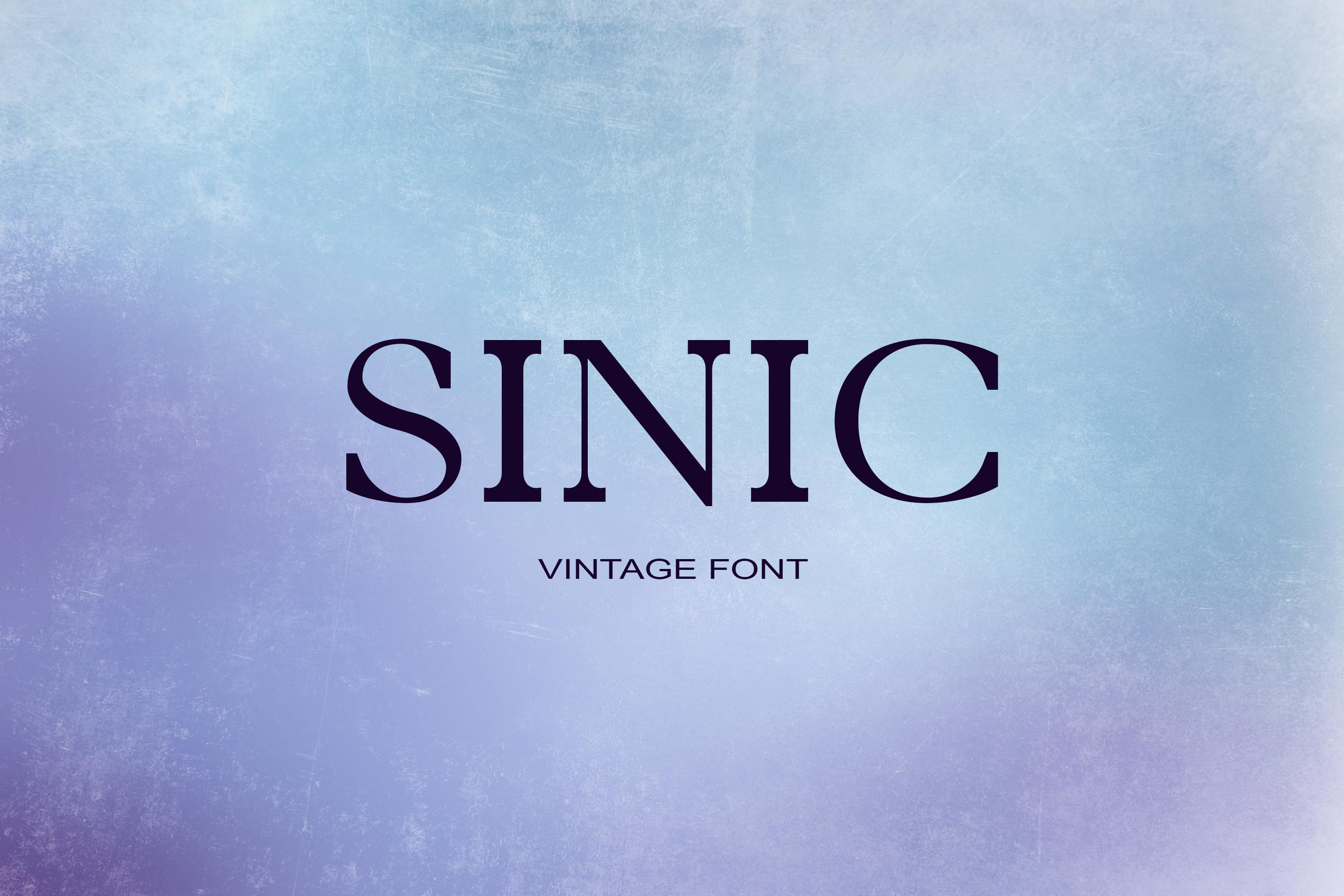 Sinic Font