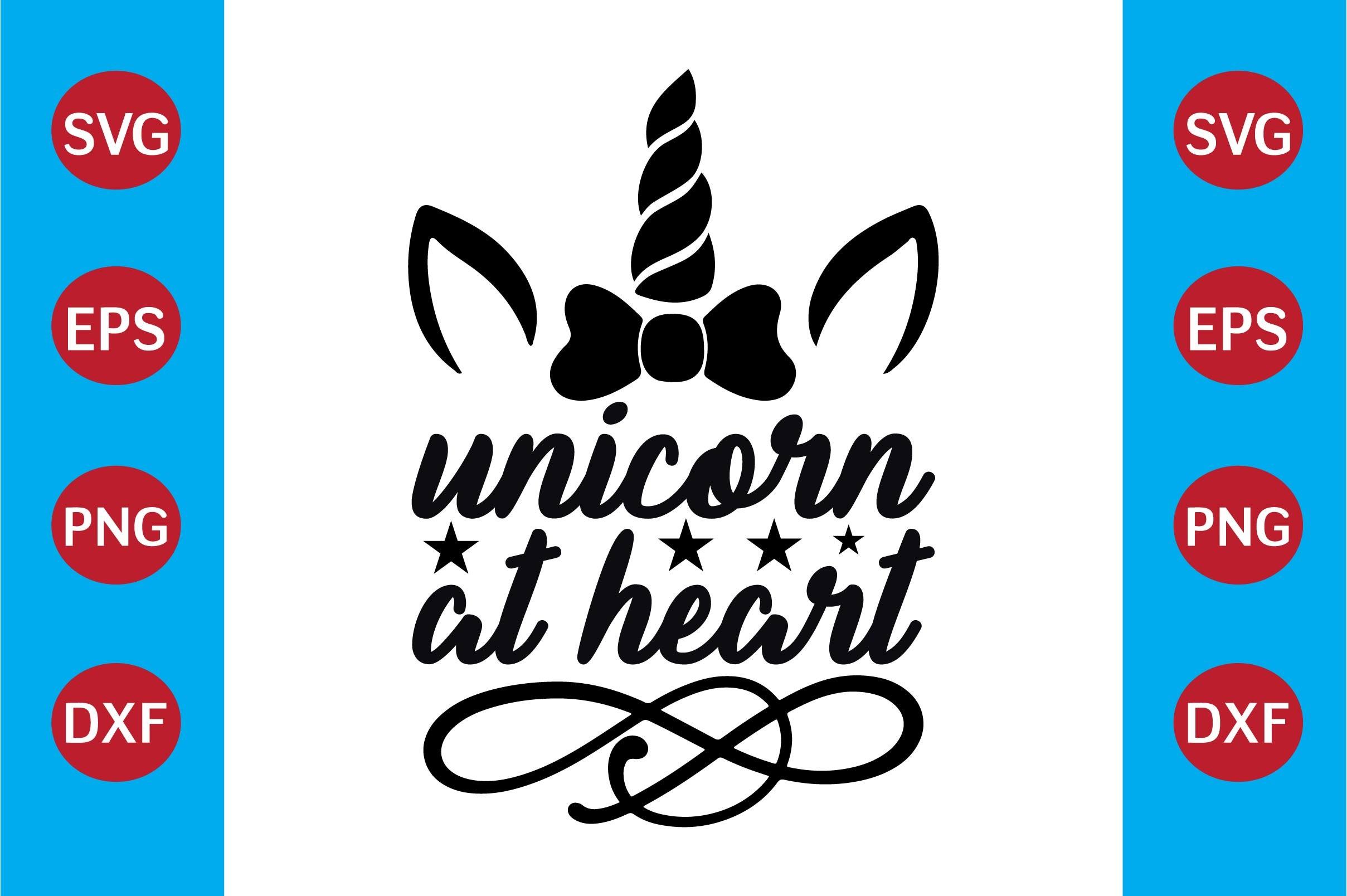 Unicorn SVG Design  Unicorn at Heart