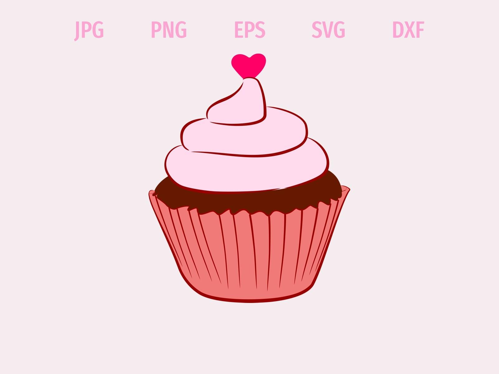 Hearts Cupcake