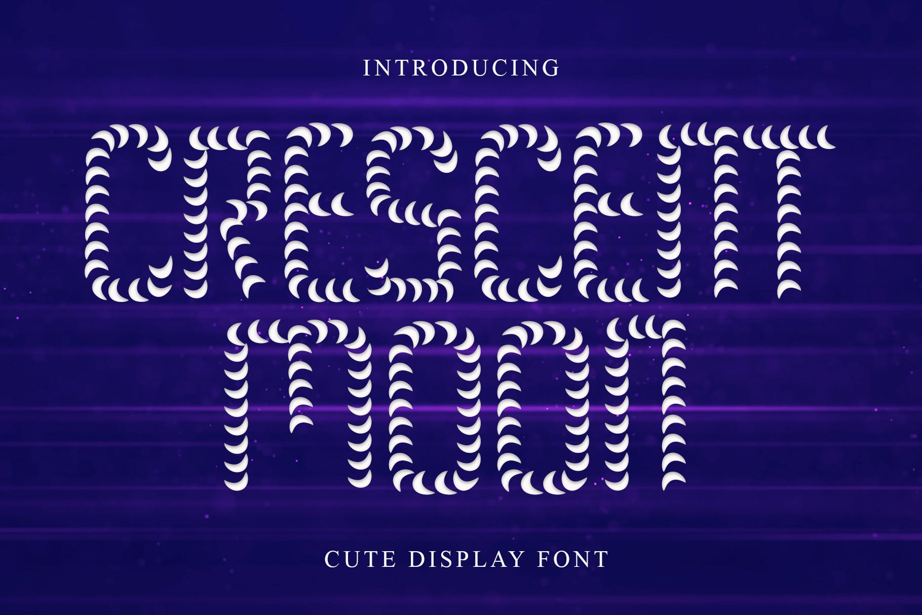 Crescent Moon Font