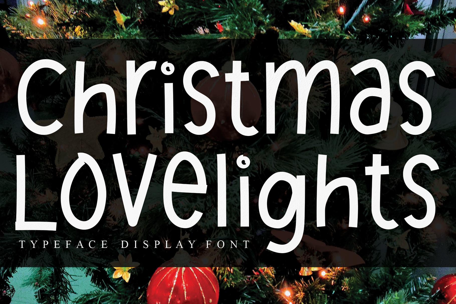 Christmas Lovelights Font