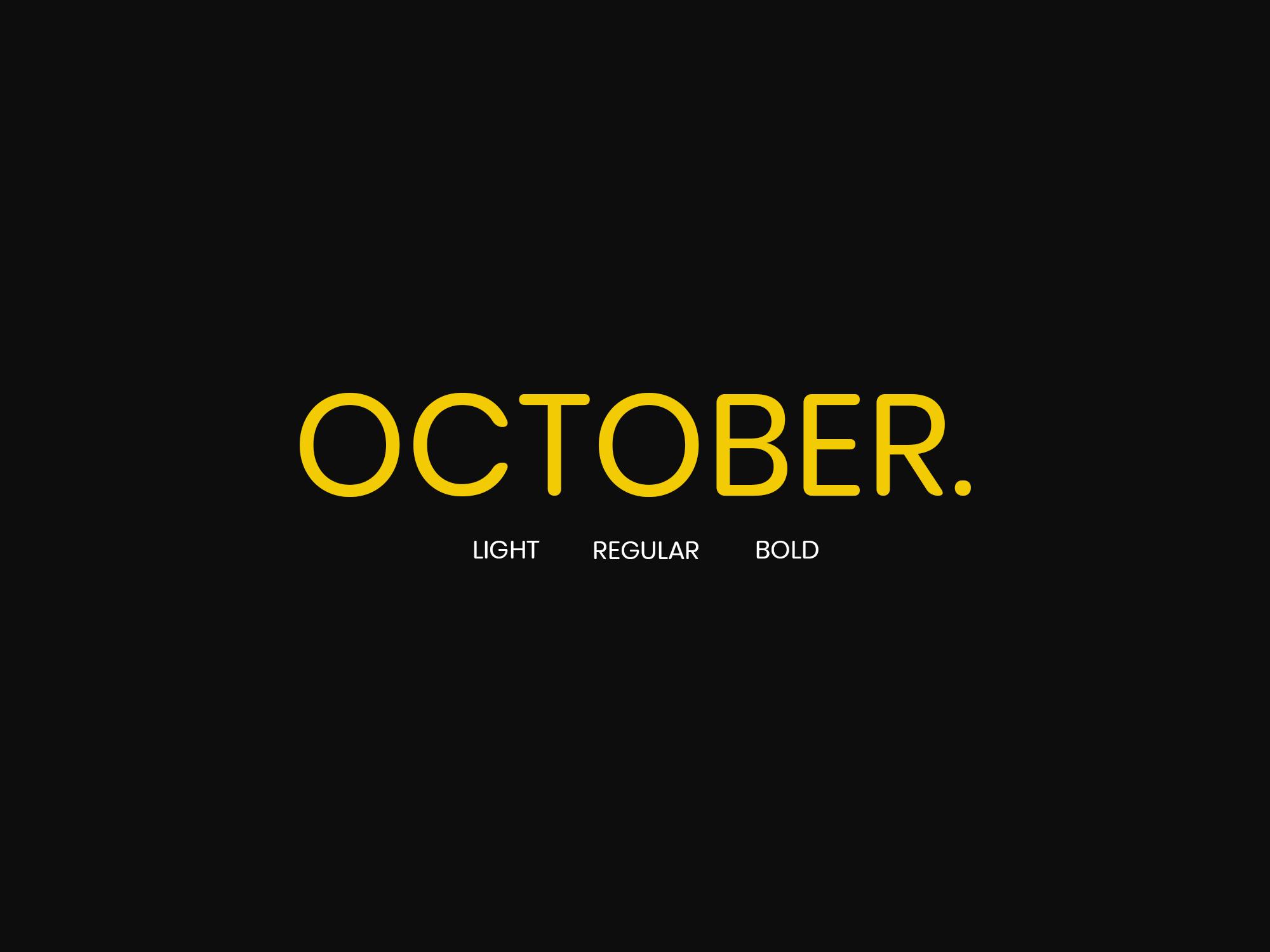 October Font