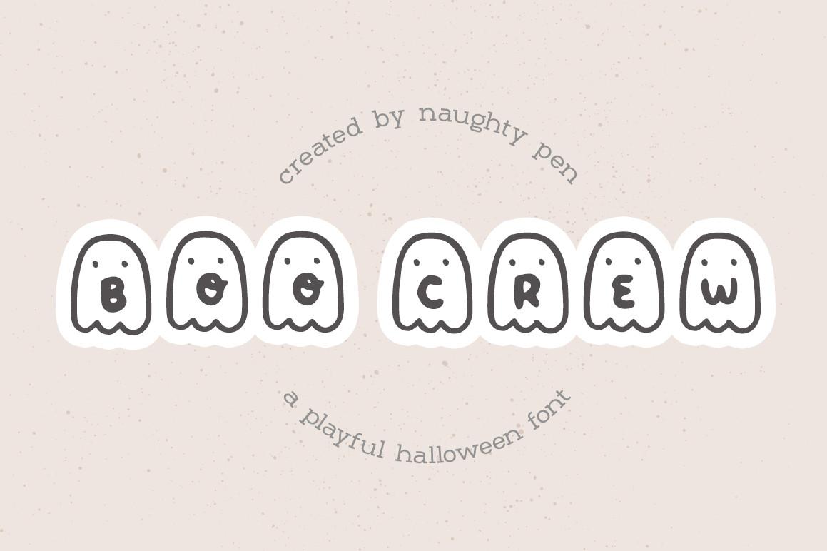 Boo Crew Halloween Font